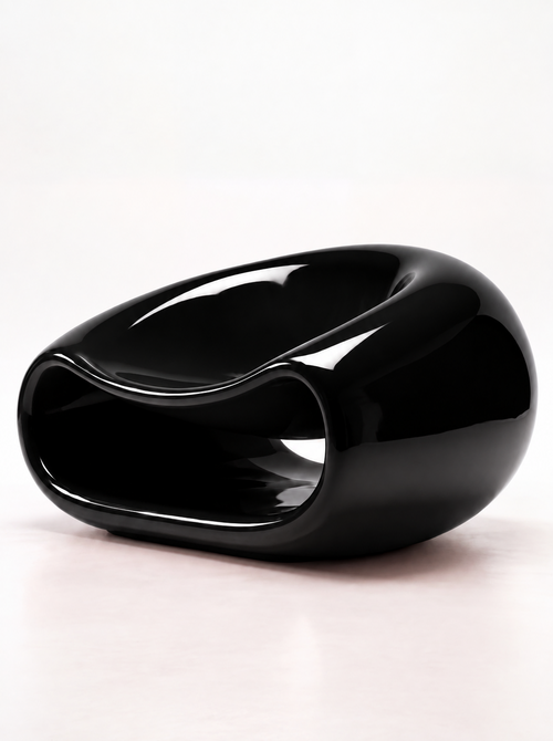 LOOP GLOSS CHAIR — Black