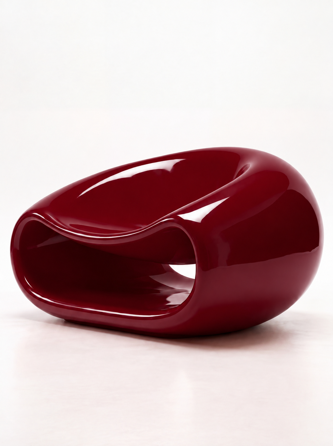 LOOP GLOSS CHAIR — Burgundy