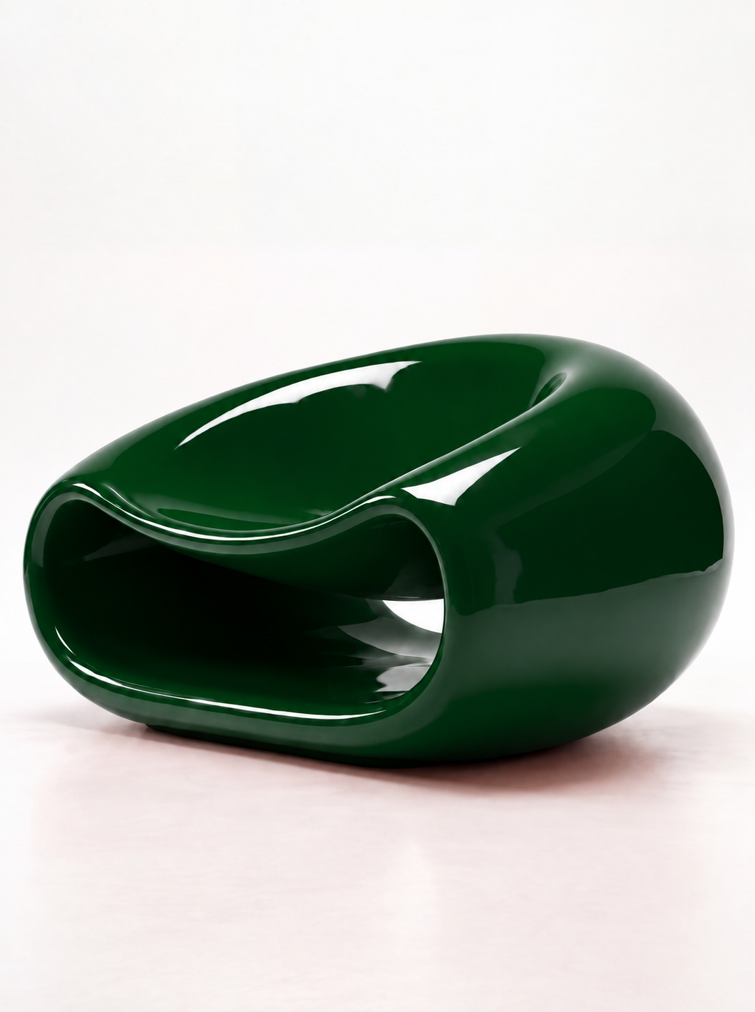 LOOP GLOSS CHAIR — Dark Green